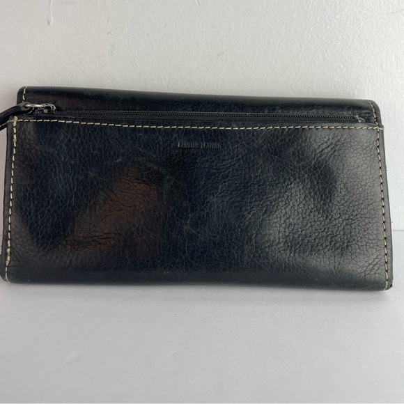 Fossil Black Leather Women’s Wallet Checkbook - Picture 3 of 7